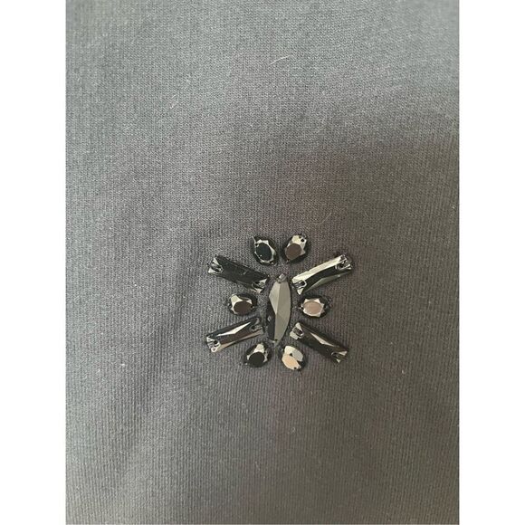 New Le Superbe Black Magic Dress with Gemstones and Ostrich Feathers - Picture 5 of 10